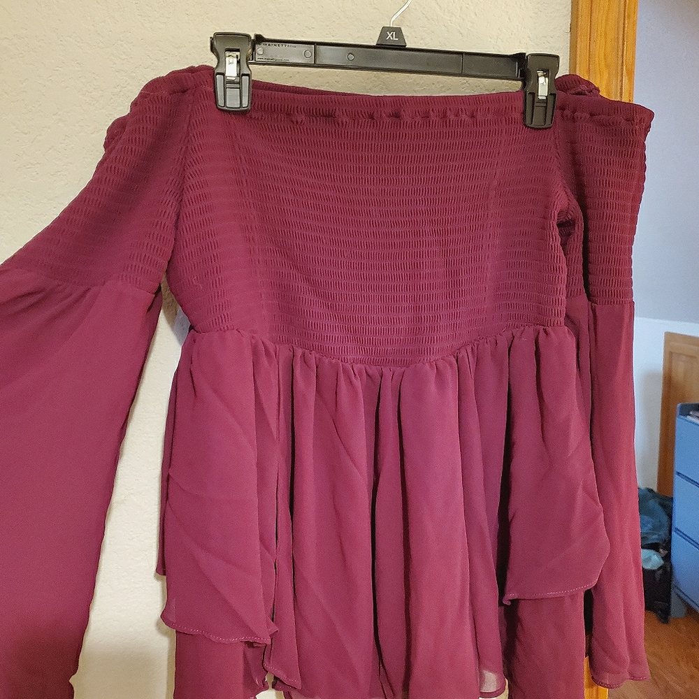 Torrid Deep Purple Off the Shoulder